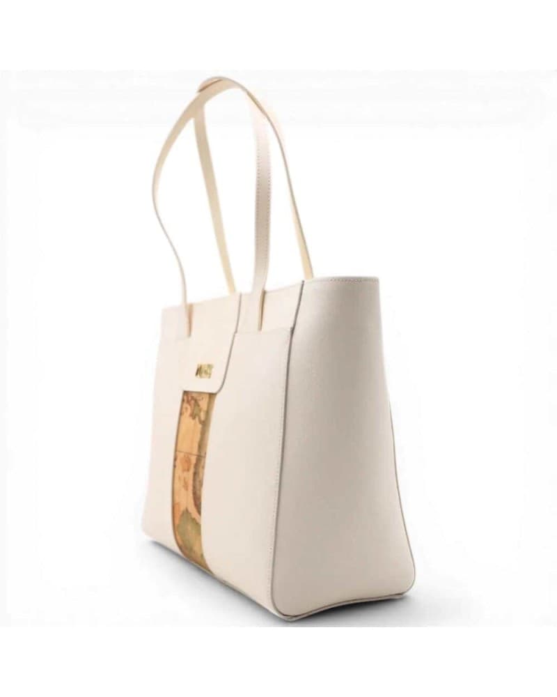 ALVIERO MARTINI 1 CLASSE Alviero Martini 1 Classe Borsa shopping Bloom City Donna Avorio in Pelle - 5