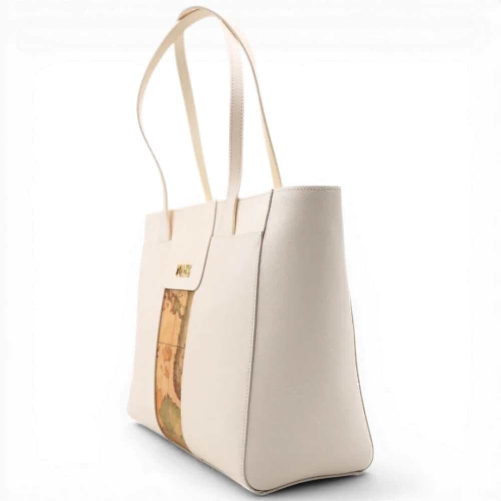 ALVIERO MARTINI 1 CLASSE Alviero Martini 1 Classe Borsa shopping Bloom City Donna Avorio in Pelle - 6
