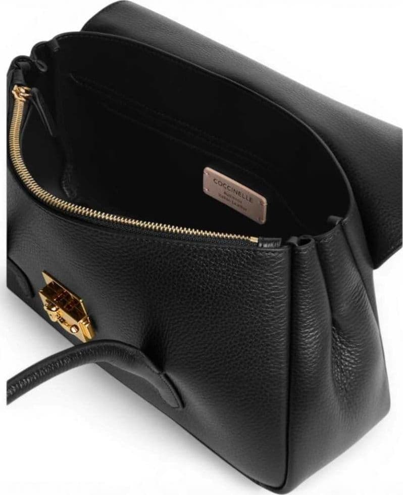 COCCINELLE Coccinelle Borsa a spalla C-Me Lock Large Donna Noir in Pelle grana - 6