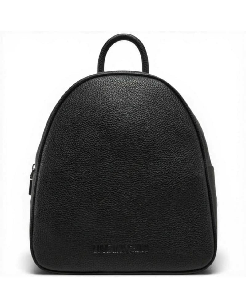 Love Moschino  Zaino Grs Donna Nero e Argento in Eco-pelle - 9