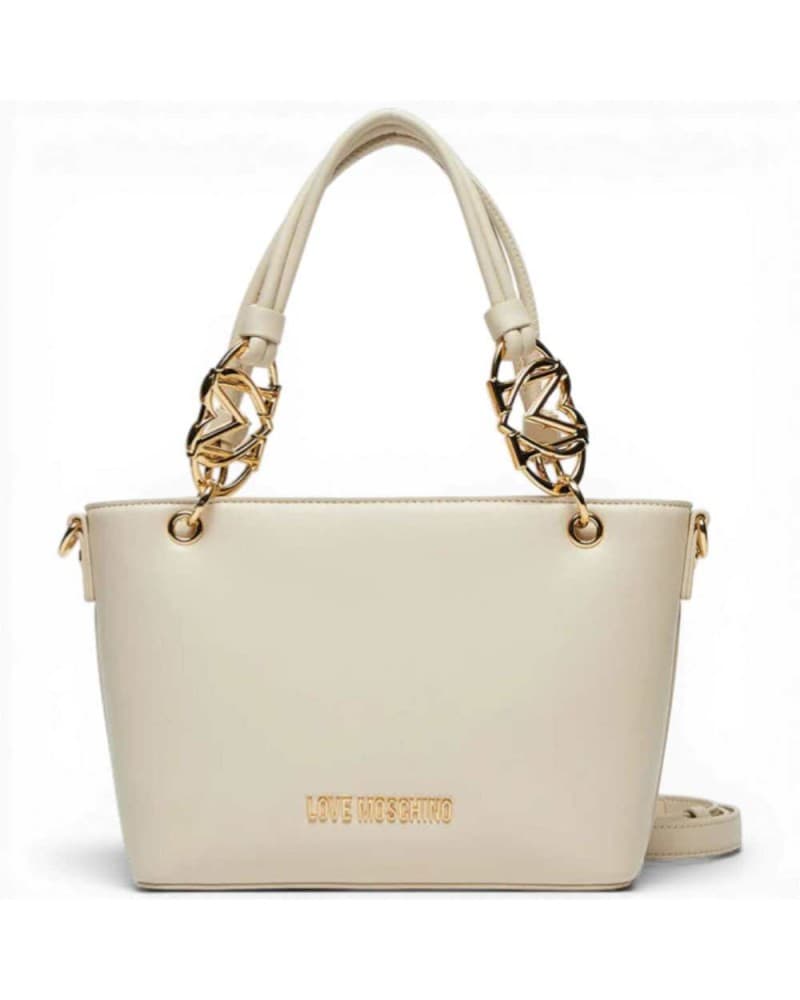 Love Moschino  Borsa a mano Jewel Donna Avorio in Eco-pelle - 9