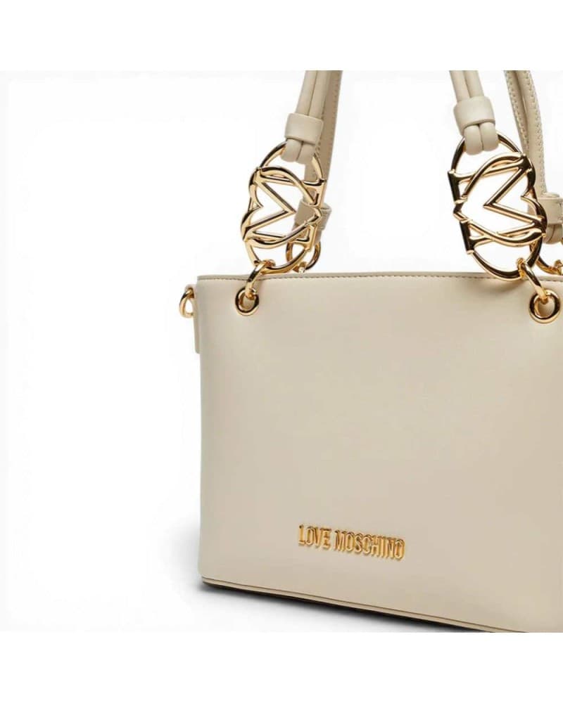 Love Moschino  Borsa a mano Jewel Donna Avorio in Eco-pelle - 3