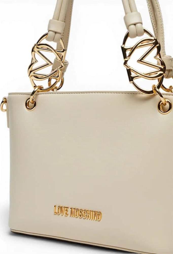 Love Moschino  Borsa a mano Jewel Donna Avorio in Eco-pelle - 4