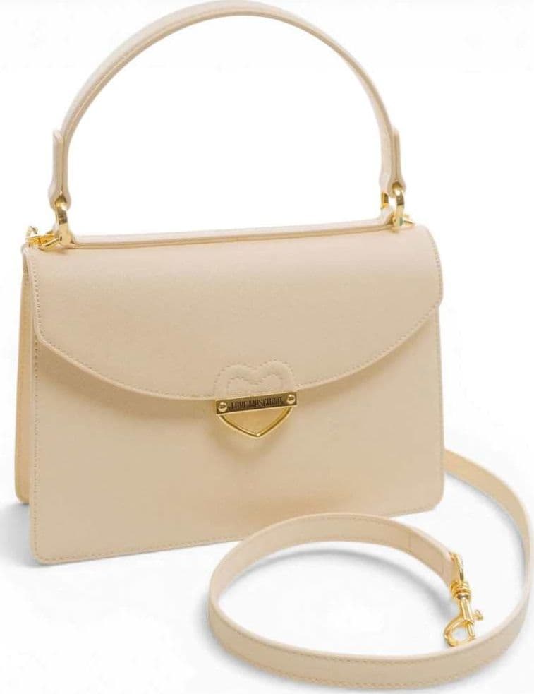 Love Moschino  Borsa a mano Logo Zip Donna Avorio in Eco-pelle - 4