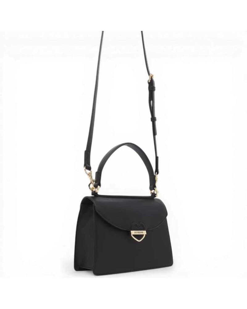 Love Moschino  Borsa a mano Logo Zip Donna Nero in Eco-pelle - 5