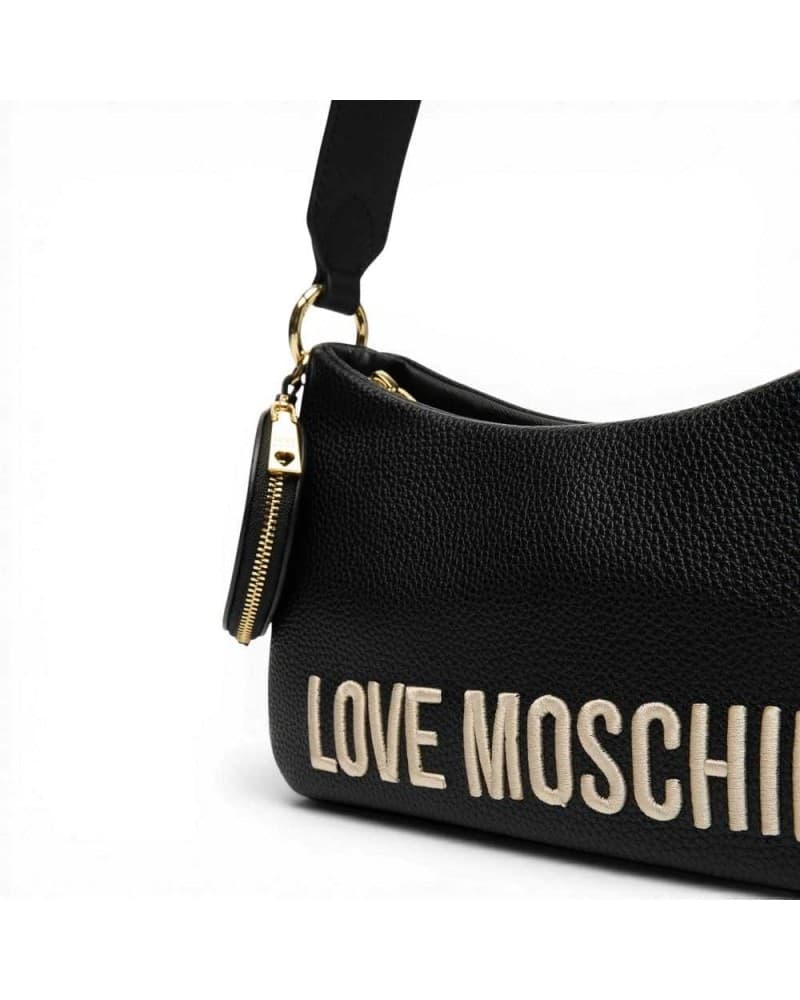 Love Moschino  Borsa a spalla Grs Donna Nero in Eco-pelle - 3
