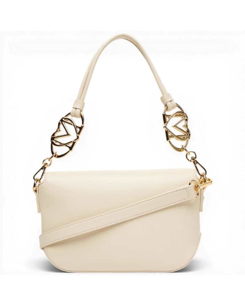 Love Moschino  Borsa a spalla Logo Pearl Donna Avorio in Eco-pelle - 5