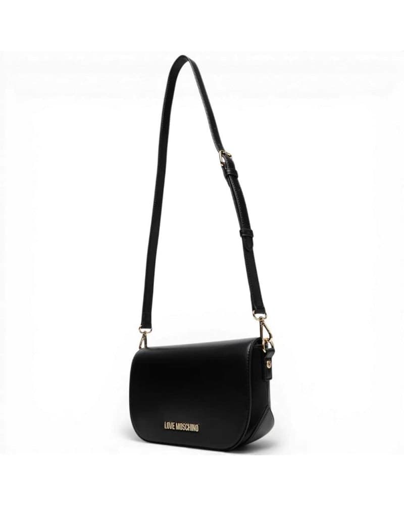 Love Moschino  Borsa a spalla Logo Pearl Donna Nero in Eco-pelle - 7