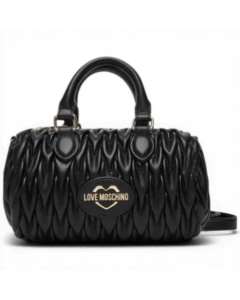 Love Moschino  Borsa a spalla Quilted Donna Nero in Eco-pelle - 7