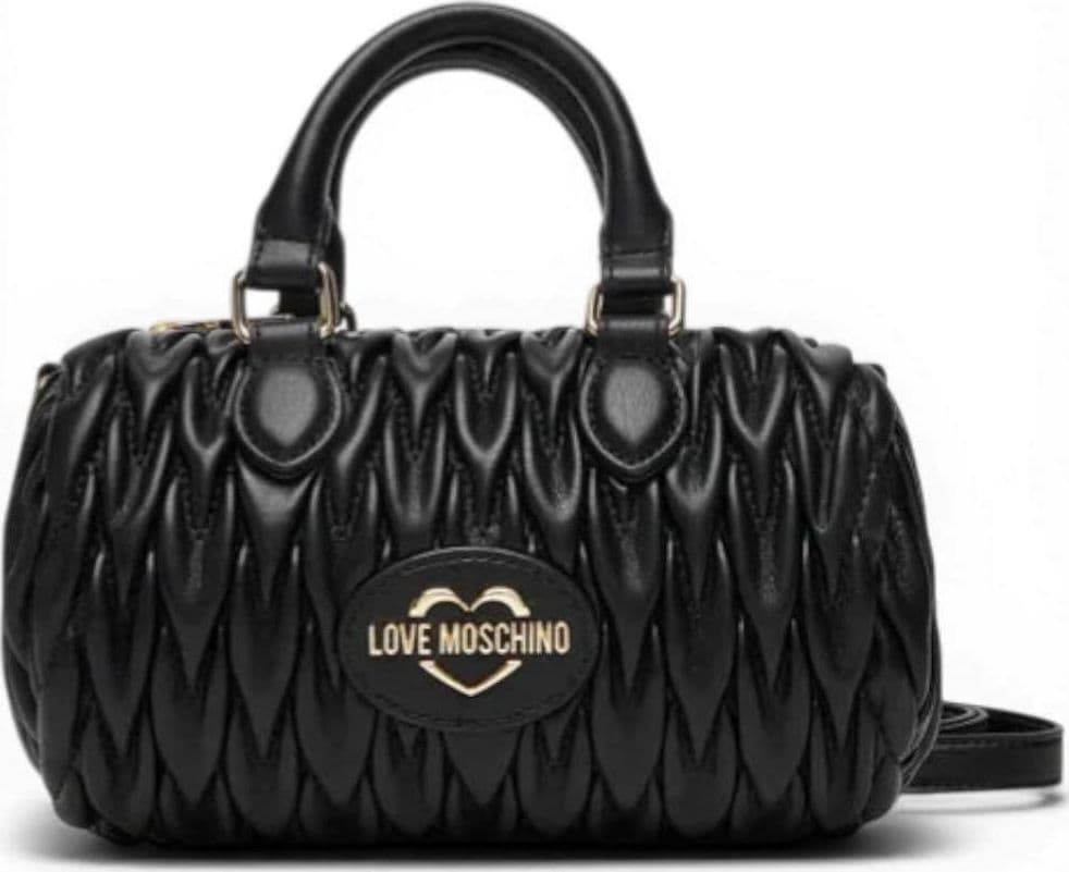 Love Moschino  Borsa a spalla Quilted Donna Nero in Eco-pelle - 2