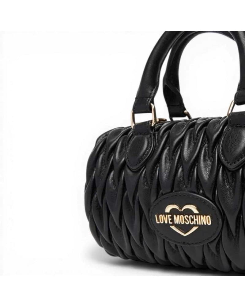 Love Moschino  Borsa a spalla Quilted Donna Nero in Eco-pelle - 3