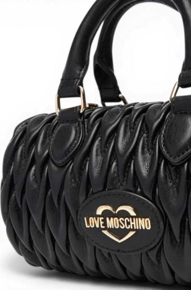 Love Moschino  Borsa a spalla Quilted Donna Nero in Eco-pelle - 4