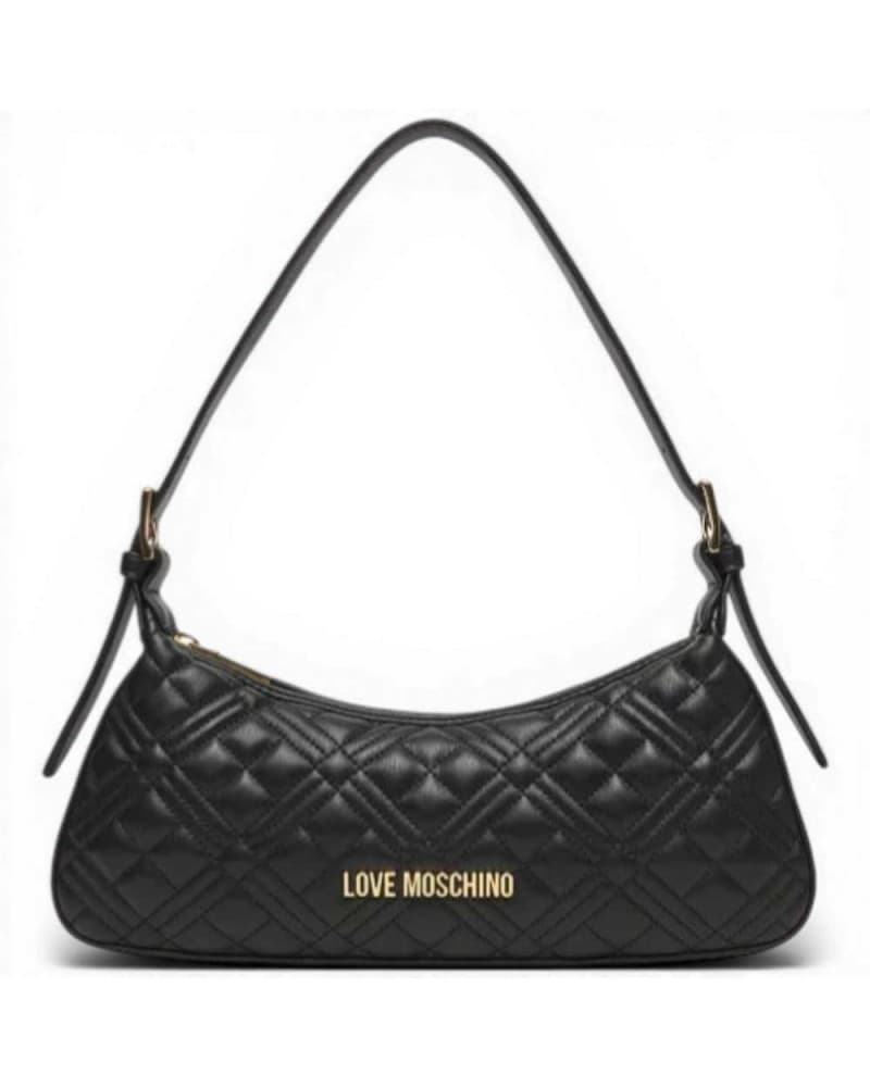 Love Moschino  Borsa a spalla Quilted Donna Nero in Eco-pelle - 9