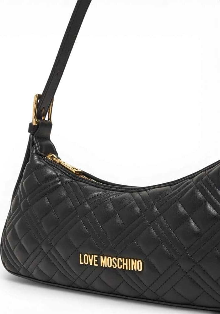 Love Moschino  Borsa a spalla Quilted Donna Nero in Eco-pelle - 4