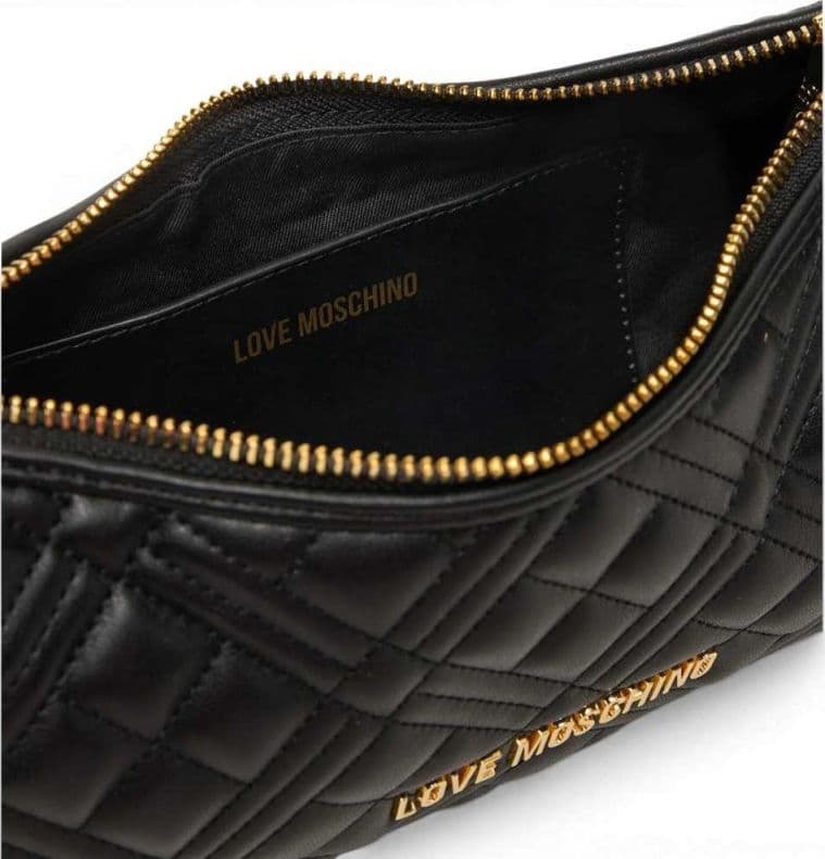 Love Moschino  Borsa a spalla Quilted Donna Nero in Eco-pelle - 7