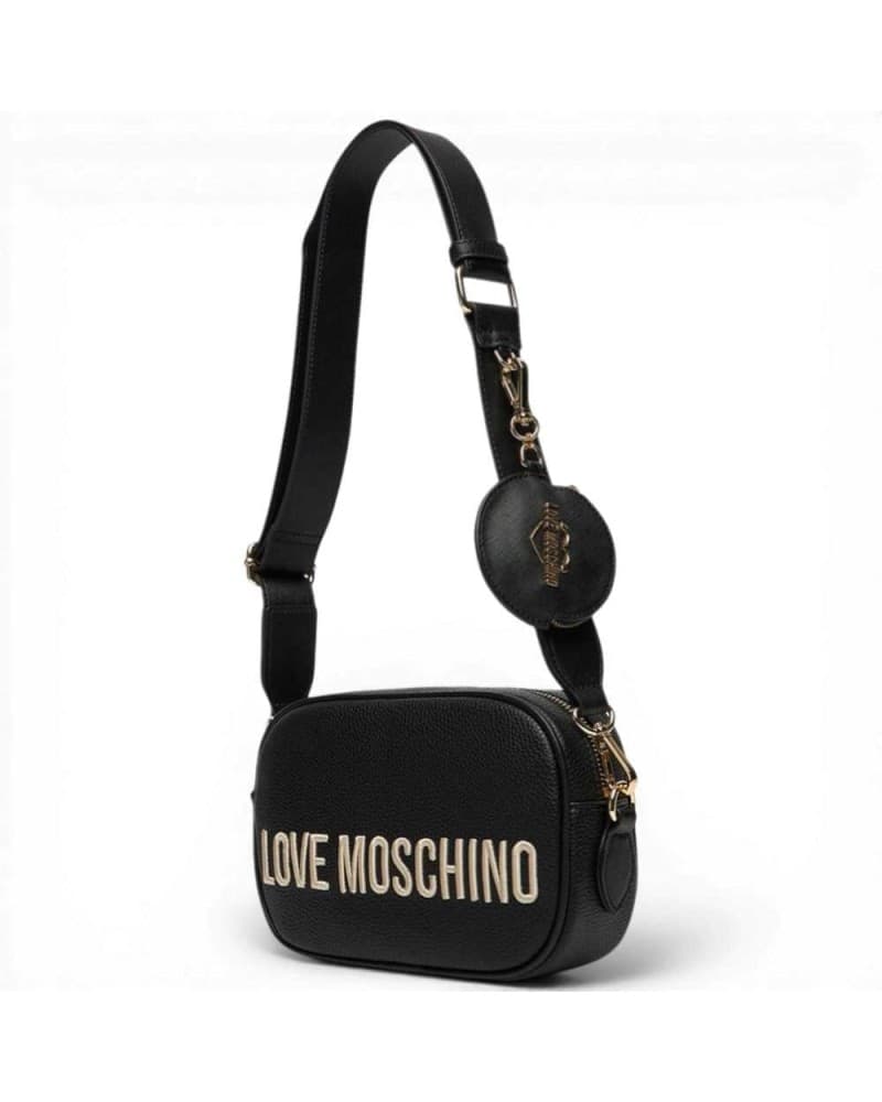 Love Moschino  Borsa a tracolla Grs Donna Nero in Eco-pelle - 7