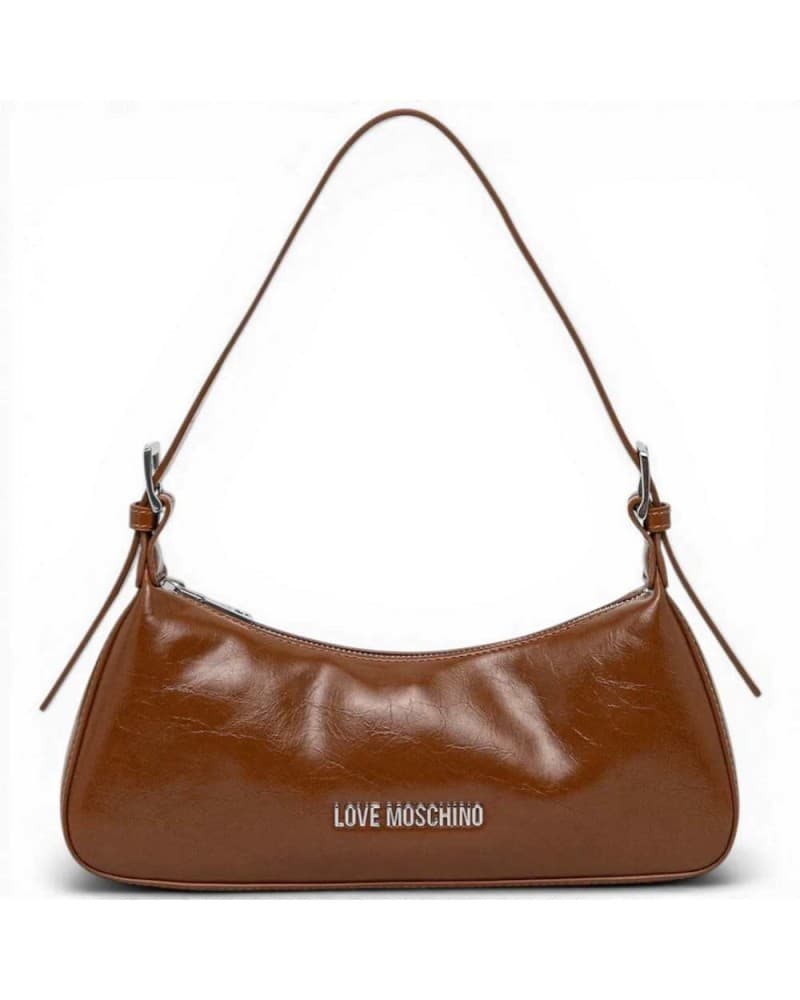 Love Moschino  Borsa hobo Logo Silver Donna Cuoio in Eco-pelle - 7