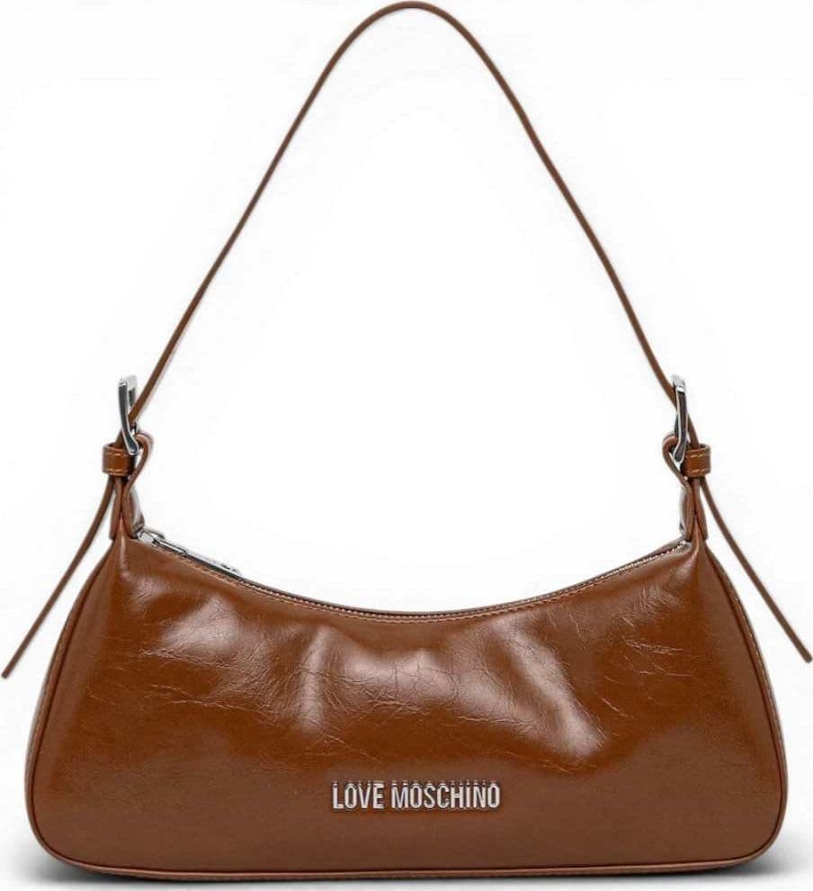 Love Moschino  Borsa hobo Logo Silver Donna Cuoio in Eco-pelle - 2