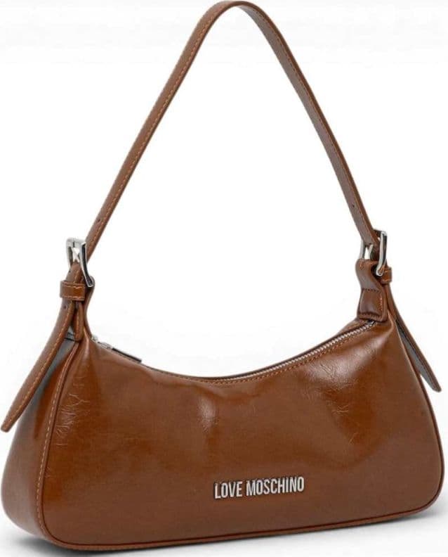 Love Moschino  Borsa hobo Logo Silver Donna Cuoio in Eco-pelle - 3
