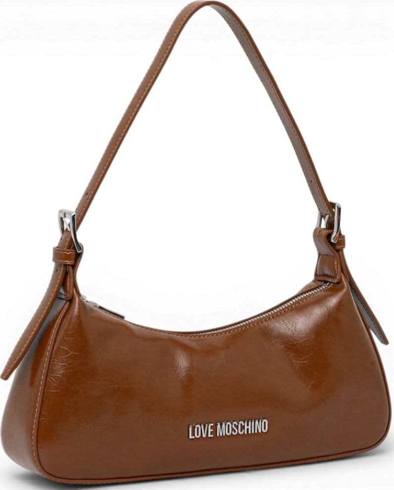 Love Moschino  Borsa hobo Logo Silver Donna Cuoio in Eco-pelle - 4