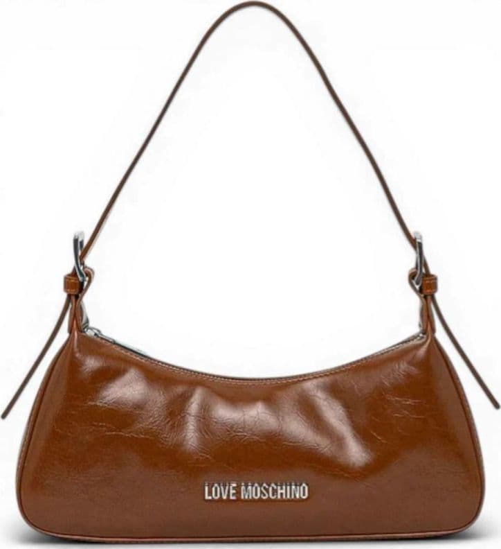 Love Moschino  Borsa hobo Logo Silver Donna Cuoio in Eco-pelle - 5