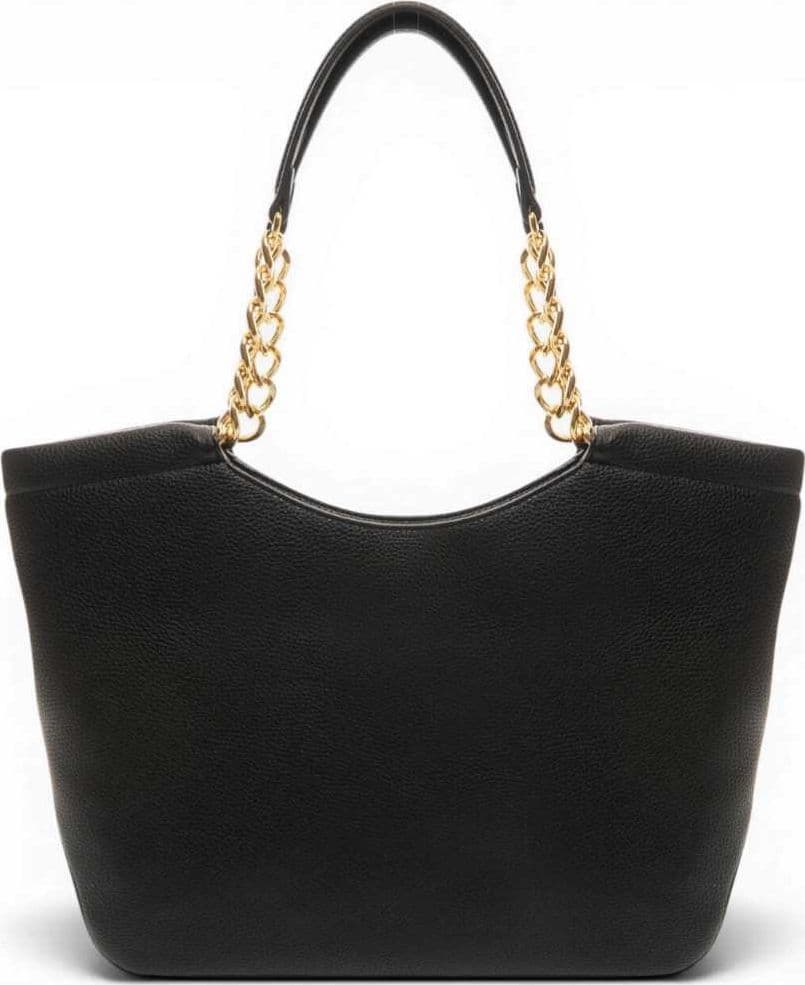 Love Moschino  Borsa shopping Grs Donna Nero e Oro in Eco-pelle - 2