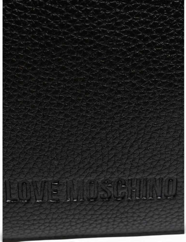 Love Moschino  Borsa shopping Grs Donna Nero e Oro in Eco-pelle - 6