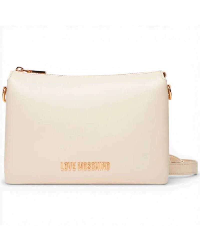 Love Moschino  Borsa shopping Logo Pearl Donna Avorio in Eco-pelle - 7