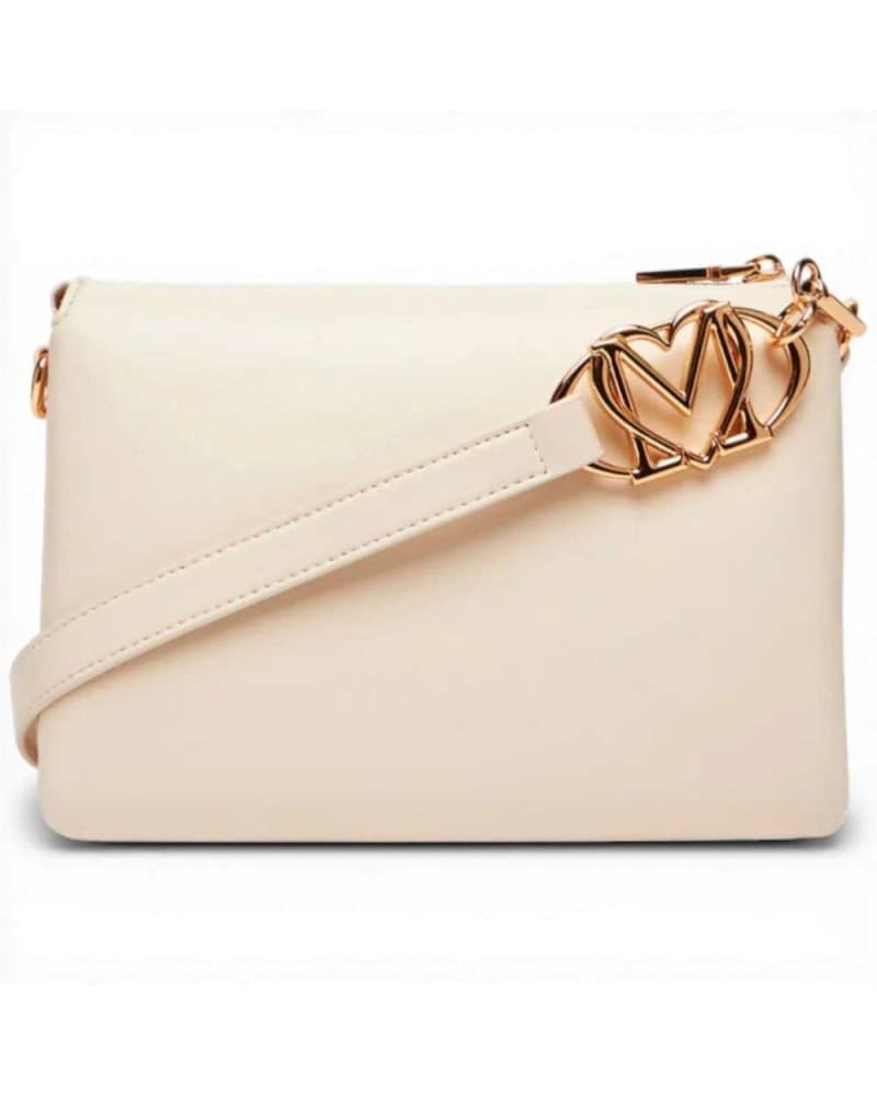Love Moschino  Borsa shopping Logo Pearl Donna Avorio in Eco-pelle - 3