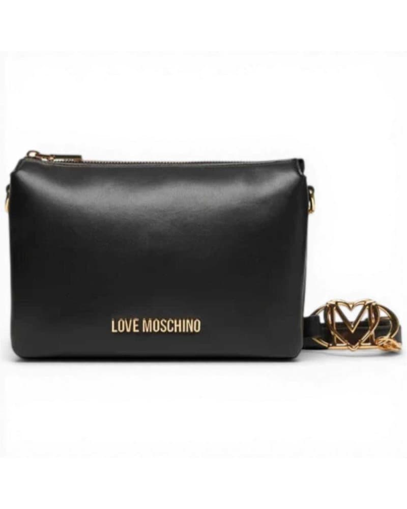 Love Moschino  Borsa shopping Logo Pearl Donna Nero in Eco-pelle - 7