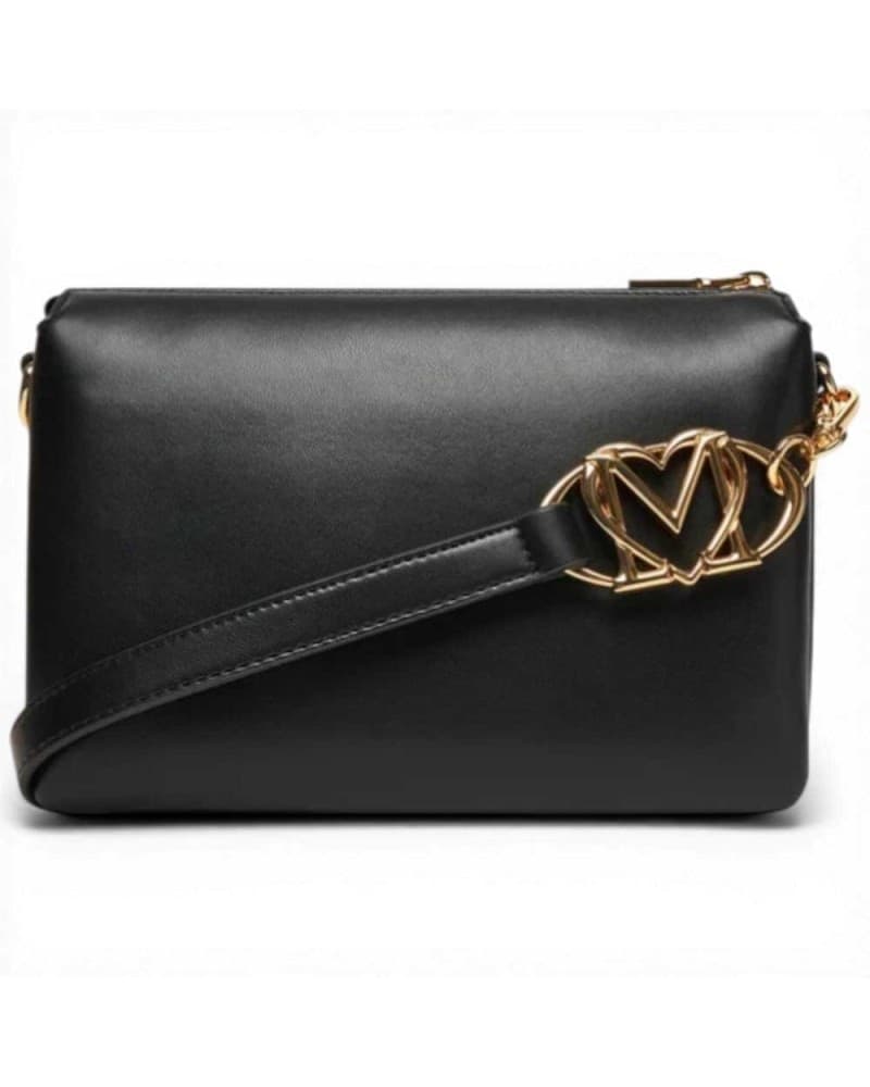 Love Moschino  Borsa shopping Logo Pearl Donna Nero in Eco-pelle - 3