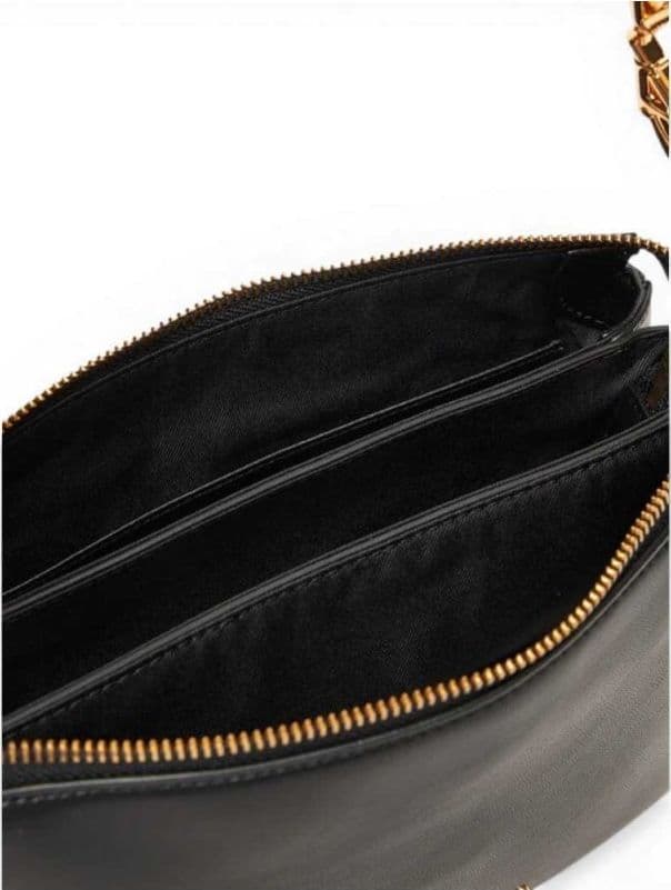 Love Moschino  Borsa shopping Logo Pearl Donna Nero in Eco-pelle - 5