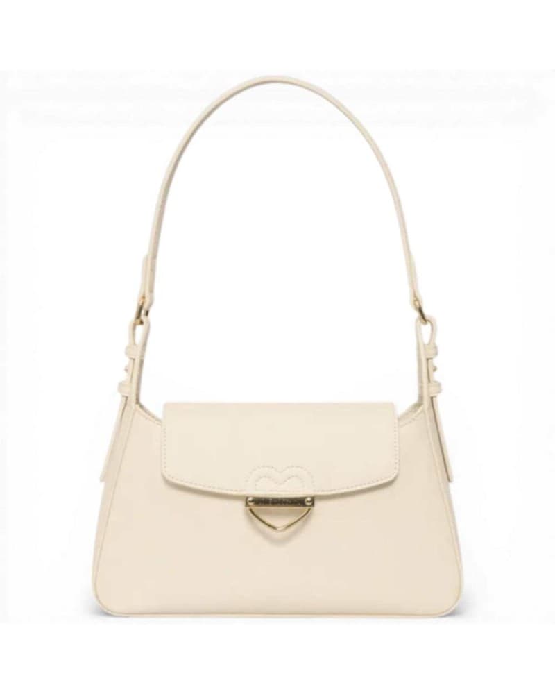 Love Moschino  Borsa shopping Logo Zip Donna Avorio in Eco-pelle - 3