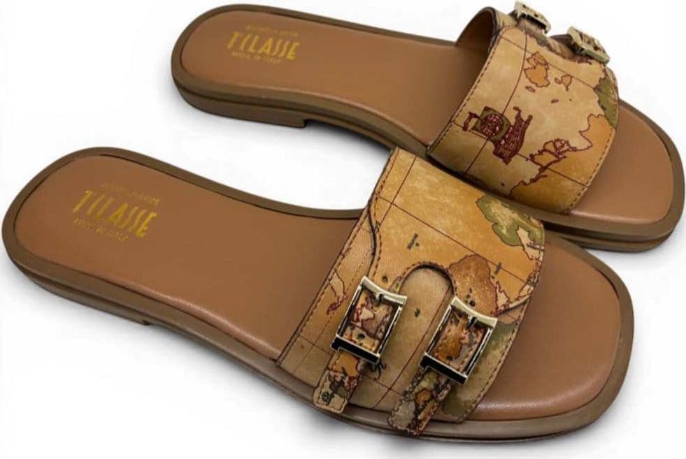 ALVIERO MARTINI 1 CLASSE Alviero Martini 1 Classe Slipper Geo Classic Donna Naturale Taglia 36 - 2