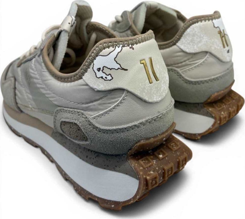 ALVIERO MARTINI 1 CLASSE Alviero Martini 1 Classe Sneaker Geo Classic Donna Sabbia in Tessuto e Pelle Taglia 39 - 4