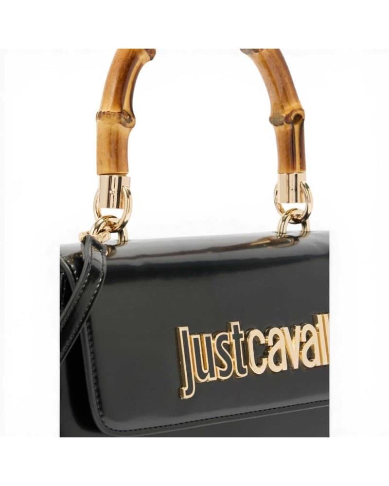 JUST CAVALLI Just cavalli Borsa a spalla Bamboo Donna Nero in Similpelle - 7