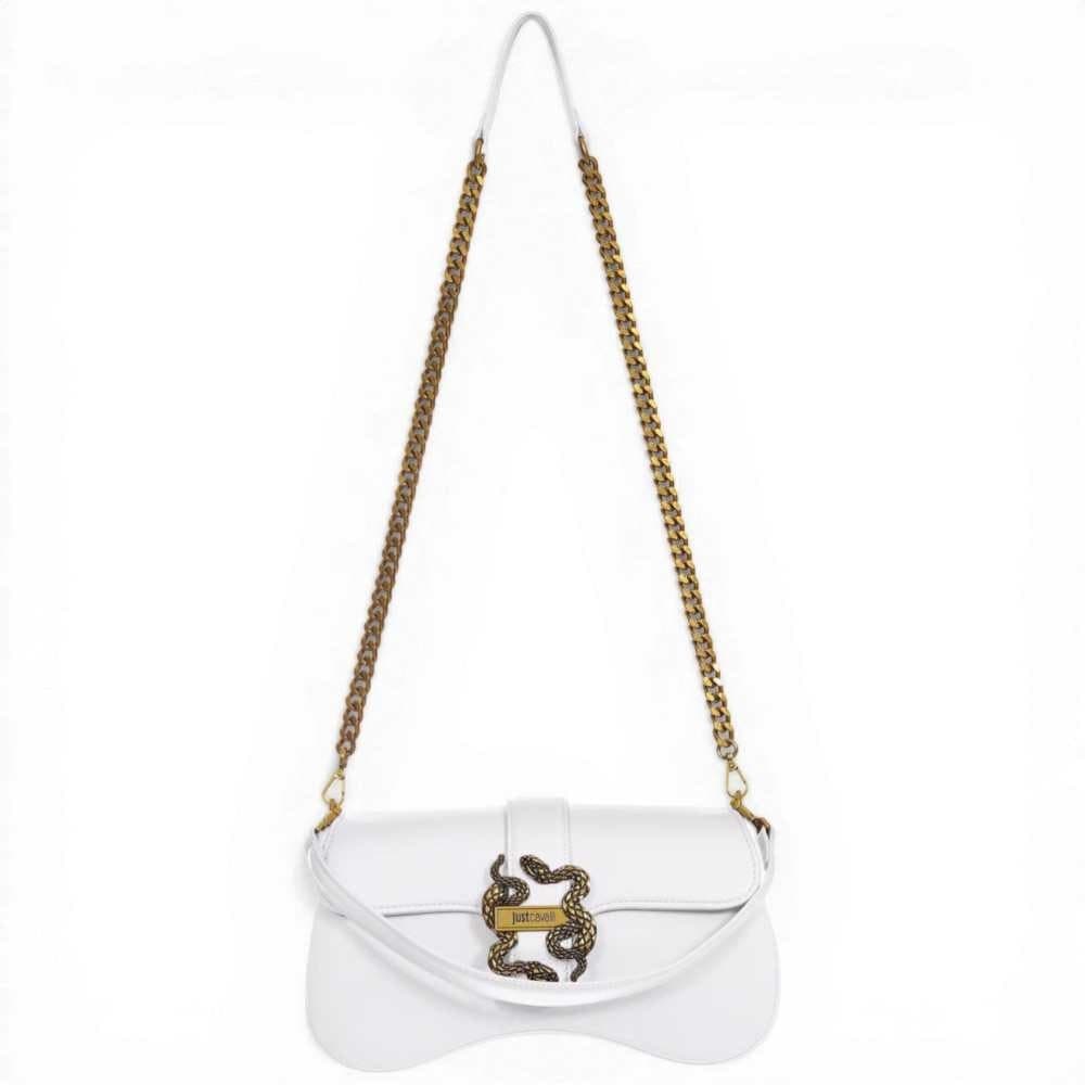 JUST CAVALLI Just Cavalli Borsa a spalla Iconic Snakes Donna White in Pelle Sintetica - 2