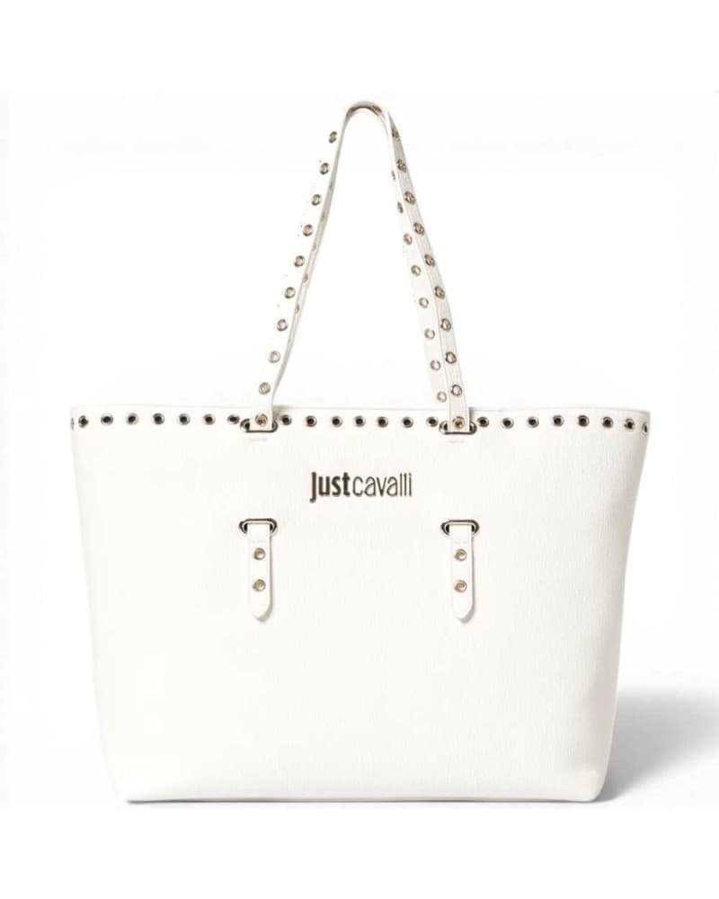 JUST CAVALLI Just cavalli Borsa shopping JC Mini Eyelets Donna Bianco in Similpelle - 7