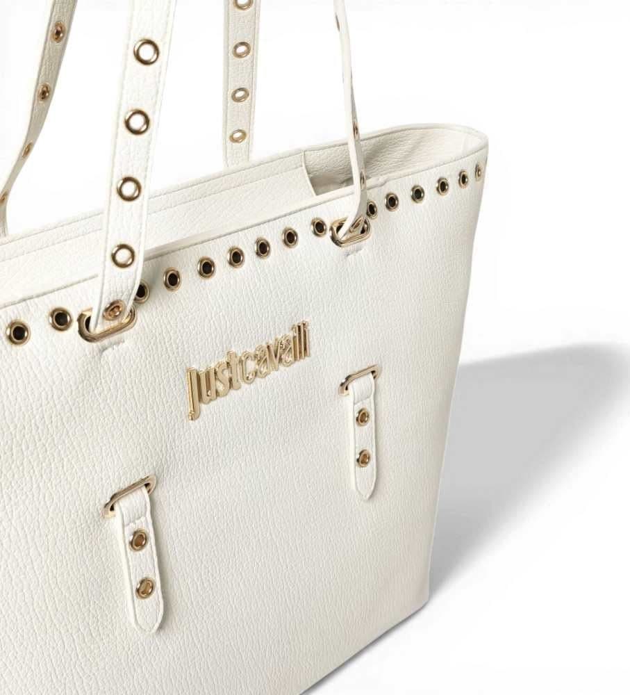 JUST CAVALLI Just cavalli Borsa shopping JC Mini Eyelets Donna Bianco in Similpelle - 6