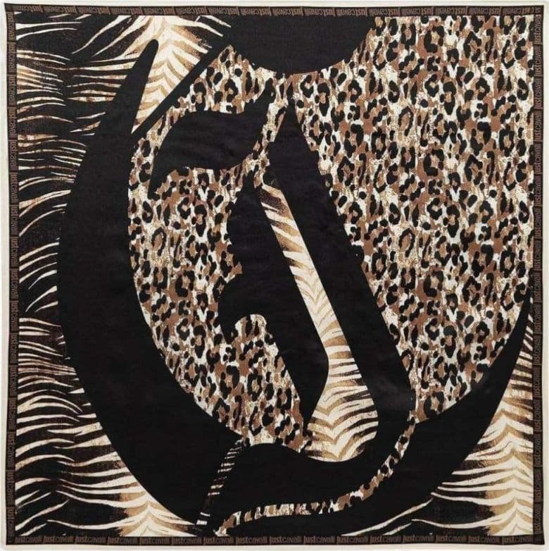 JUST CAVALLI Just cavalli Foulard JC Print Seasonal Donna Animalier in Seta