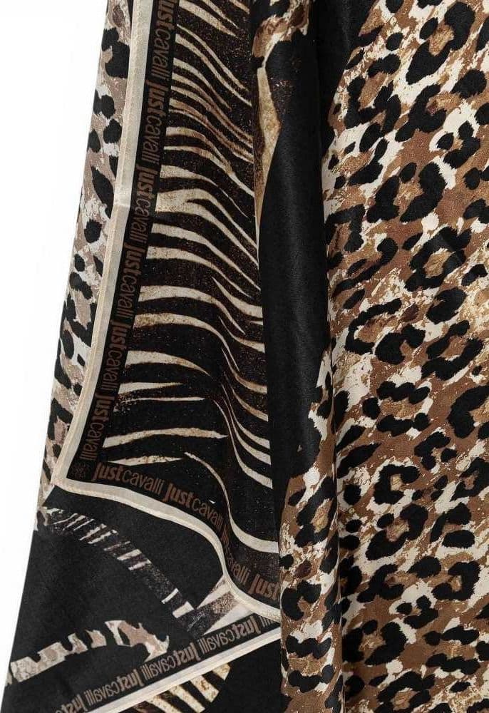 JUST CAVALLI Just cavalli Foulard JC Print Seasonal Donna Animalier in Seta - 4