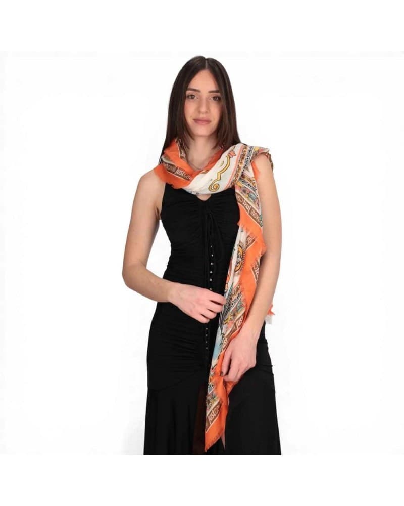 JUST CAVALLI Just cavalli Pashmina JC Print Seasonal Donna Multicolore in Modal - 5