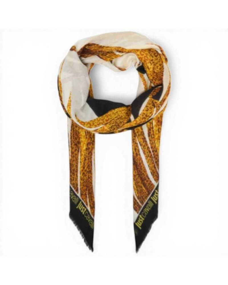 JUST CAVALLI Just cavalli Pashmina JC Print Seasonal Donna Oro in Modal - 7