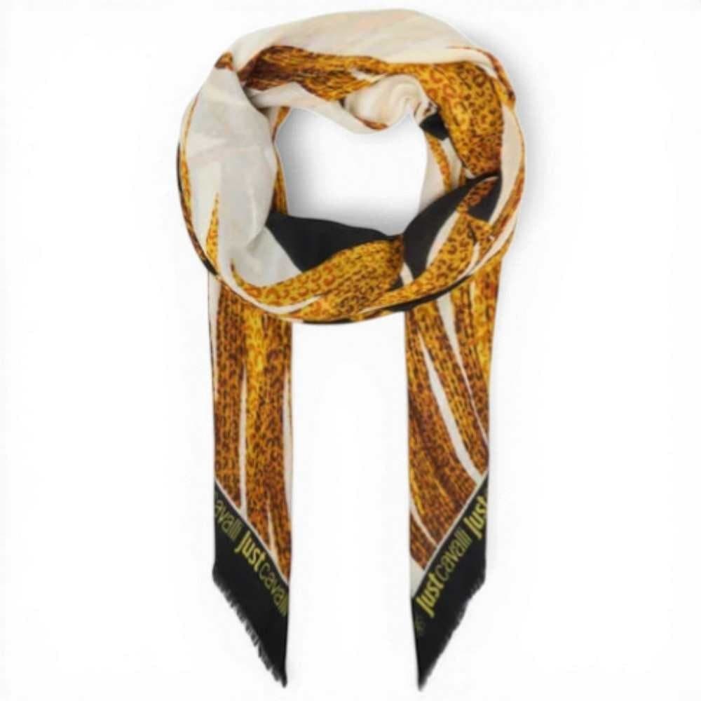 JUST CAVALLI Just cavalli Pashmina JC Print Seasonal Donna Oro in Modal - 2