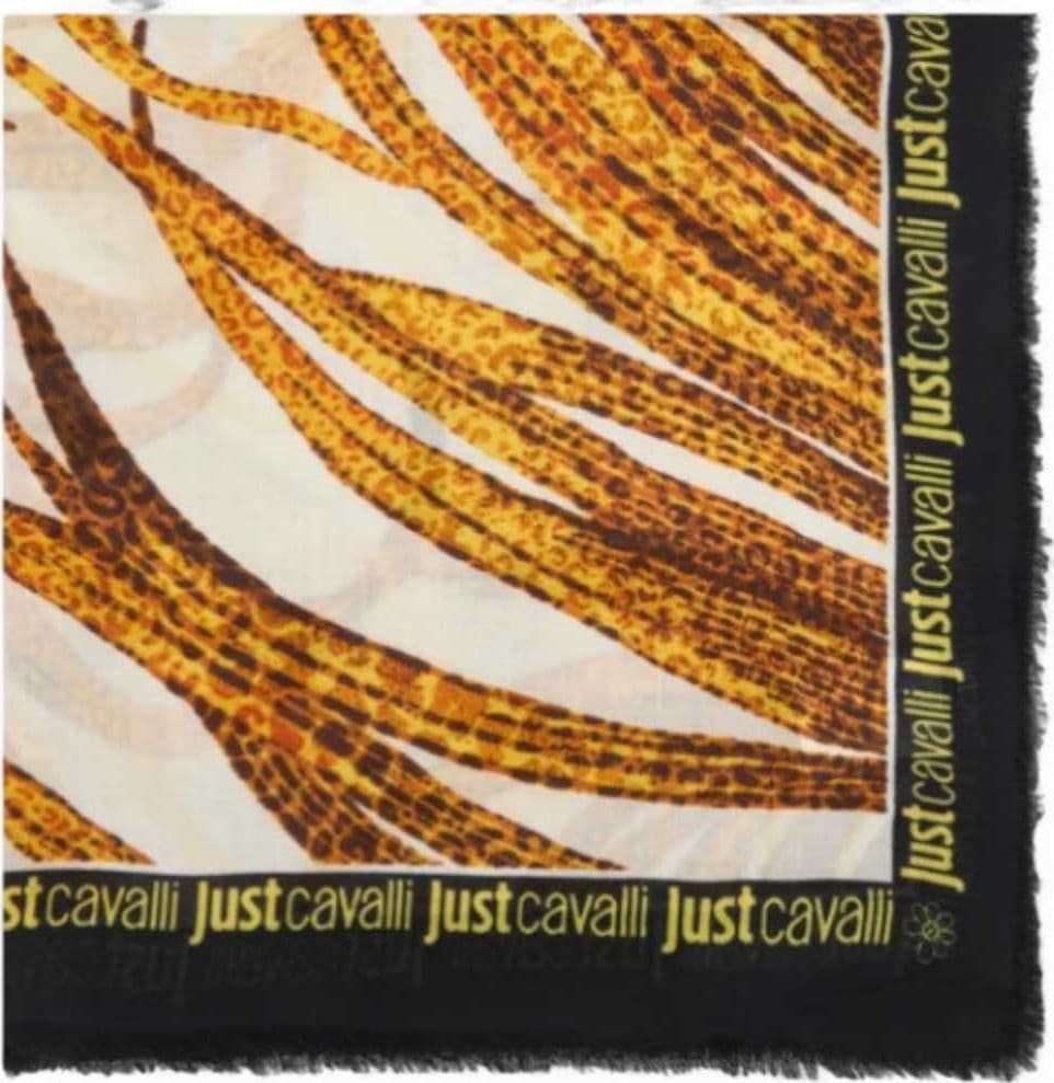 JUST CAVALLI Just cavalli Pashmina JC Print Seasonal Donna Oro in Modal - 4