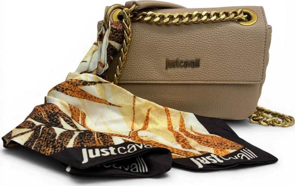 JUST CAVALLI Just cavalli Borsa a tracolla Foulard Eyelets Donna Naturale in Similpelle - 2