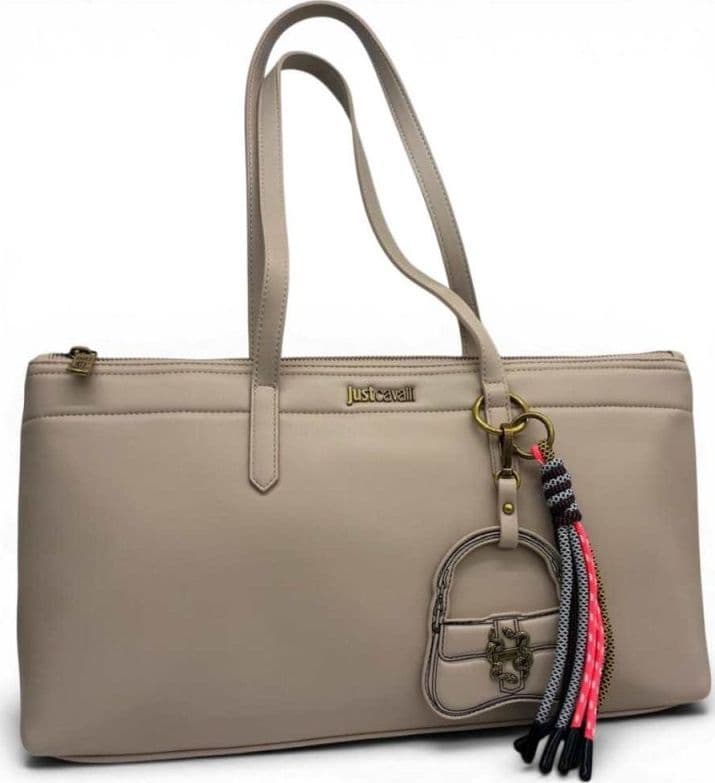 JUST CAVALLI Just cavalli Borsa shopping JC Baby Iconic Snakes Donna Naturale in Similpelle