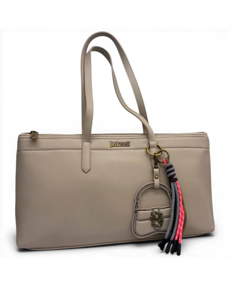 JUST CAVALLI Just cavalli Borsa shopping JC Baby Iconic Snakes Donna Naturale in Similpelle - 7