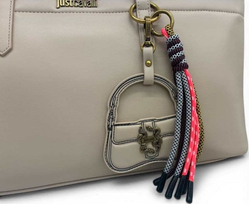 JUST CAVALLI Just cavalli Borsa shopping JC Baby Iconic Snakes Donna Naturale in Similpelle - 3