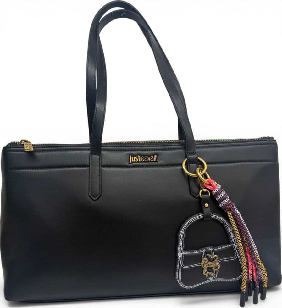 JUST CAVALLI Just cavalli Borsa shopping JC Baby Iconic Snakes Donna Nero in Similpelle - 2